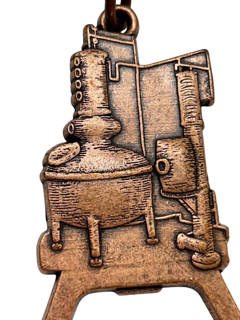 Wheatley Vodka Promotion Keychain Bottle Opener Copper Color 4" Keyring