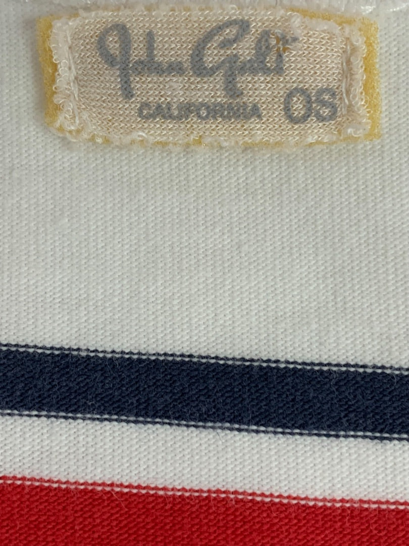 One Size John Galt Brandy Melville Retro White Striped Tank Top Shirt