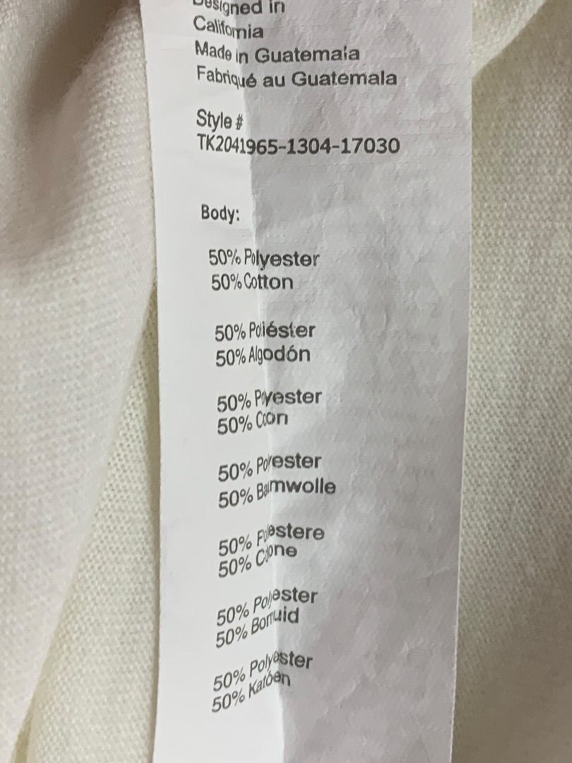 Small Fabletics Womens White Tank Top Shirt "Be Kind"