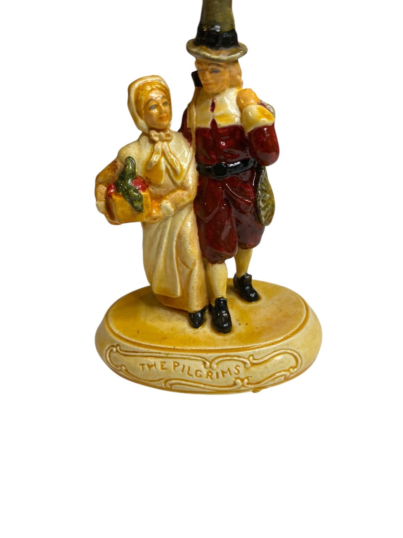 Sebastian Miniatures Signed Figurine The Pilgrims Vintage 3.5"