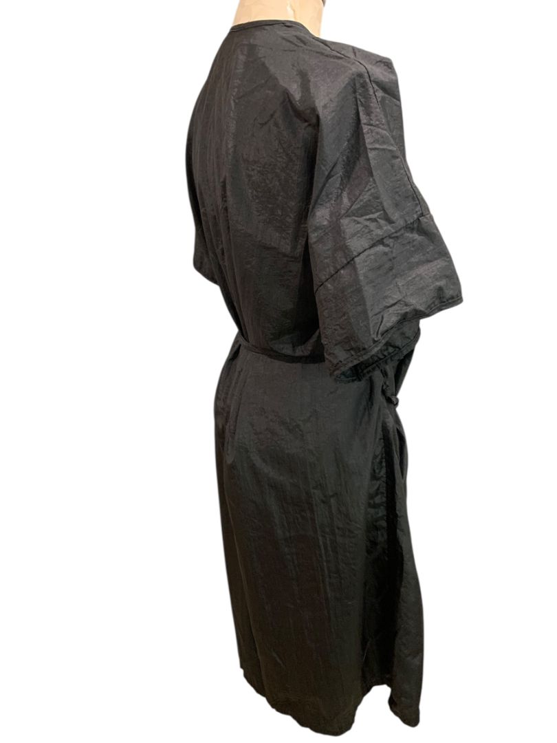 One Size Andre Hair Styling Smocck for Clients Belted Black Style 8104