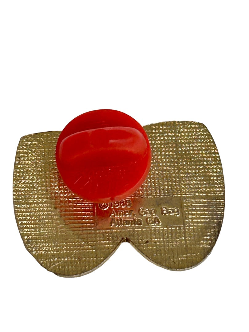 Lapel Pin Happy Sad Theater Masks Resin 1"