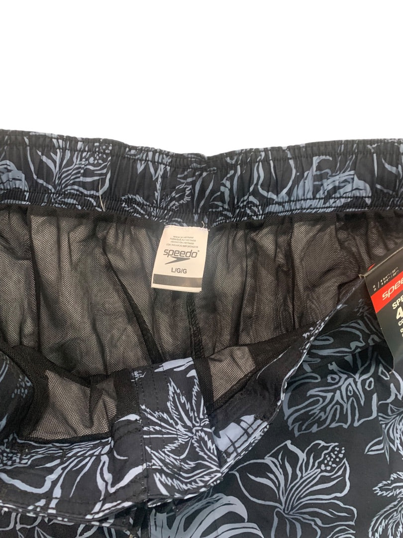 Large Speedo Mens New Tropical Monument Swim Trunks Lined