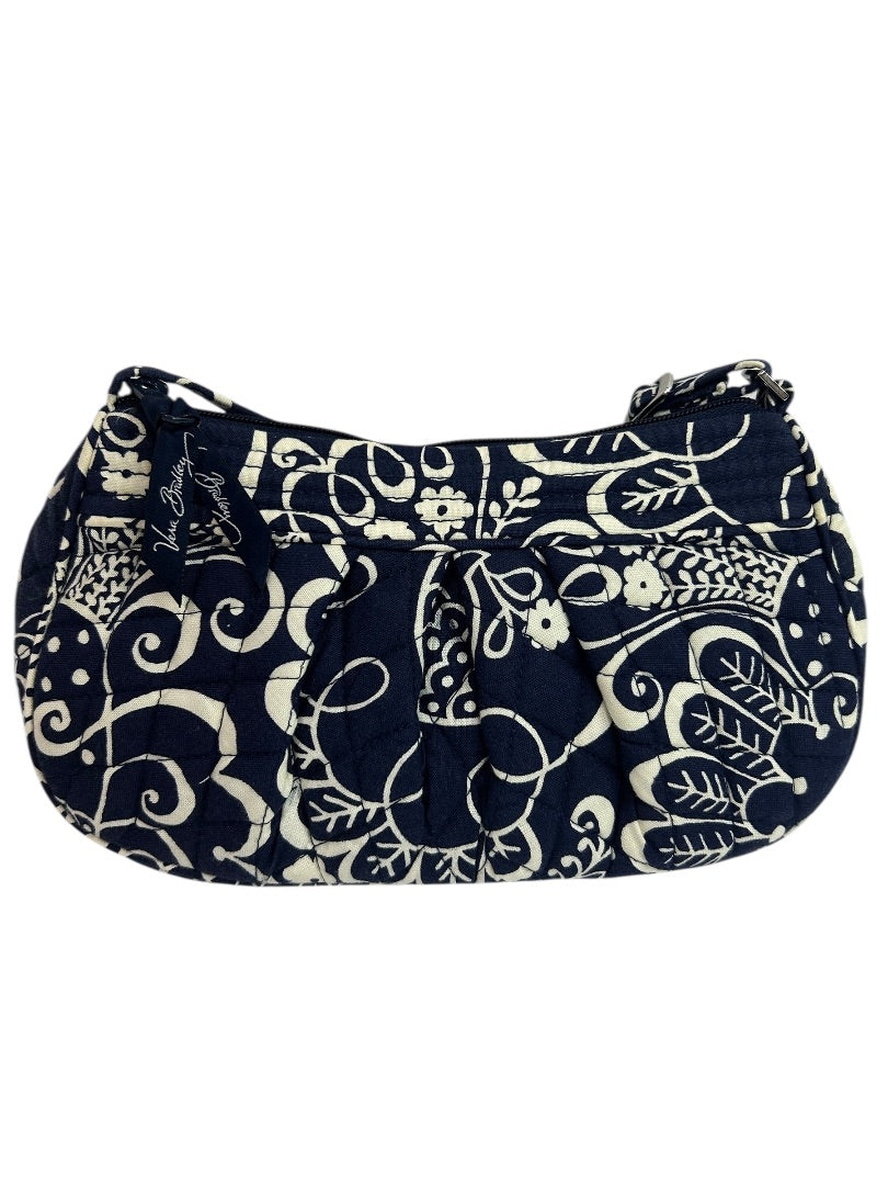 Vera Bradley Twirly Bird Frannie Crossbody Bag Navy Blue
