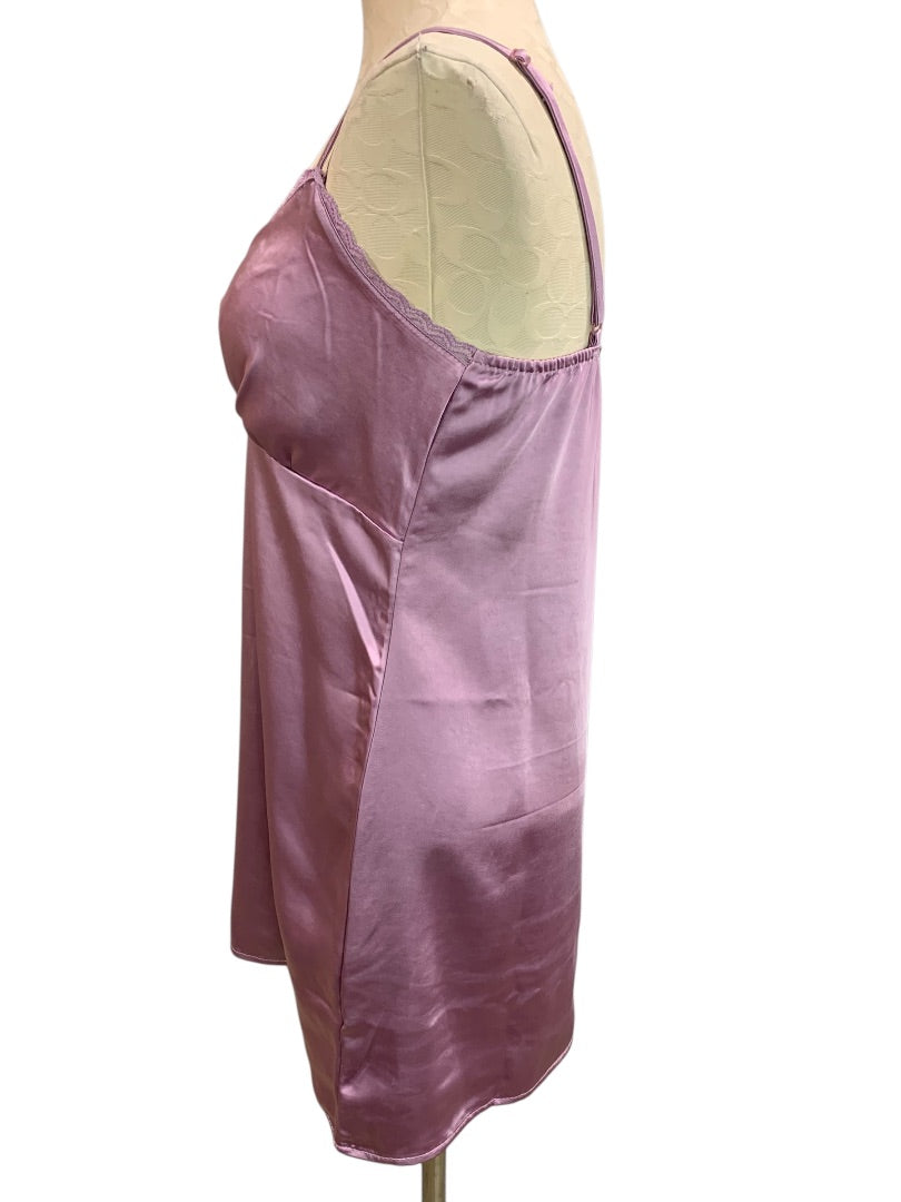 Medium L.A. Hearts Lavender Slip Dress New Satin Lace Trim