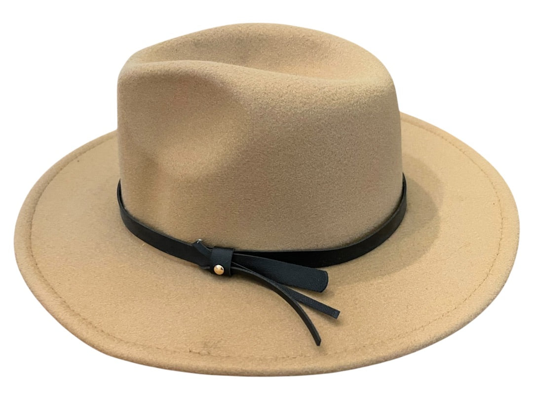 One Size San Diego Hat Womes Classic Felt Fedora Taupe New