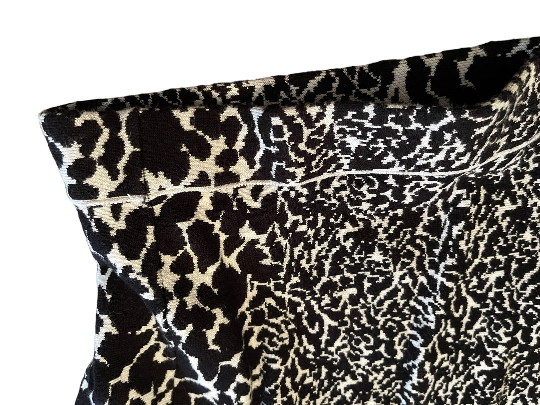 26/28 Lane Bryant Animal Print Knit Sweater Skirt Pull On Plus Size