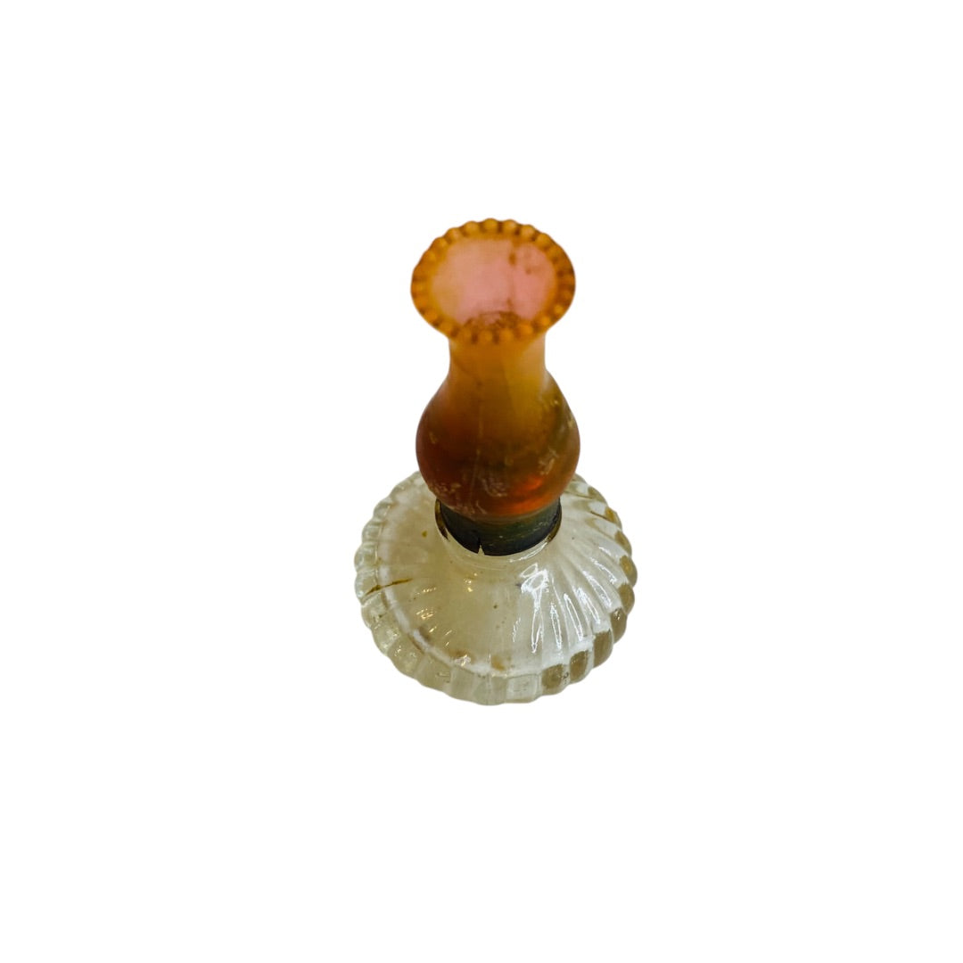 Vintage Miniature Dollhouse Oil Kerosene Lamp Glass Acrylic 2.25 Inch