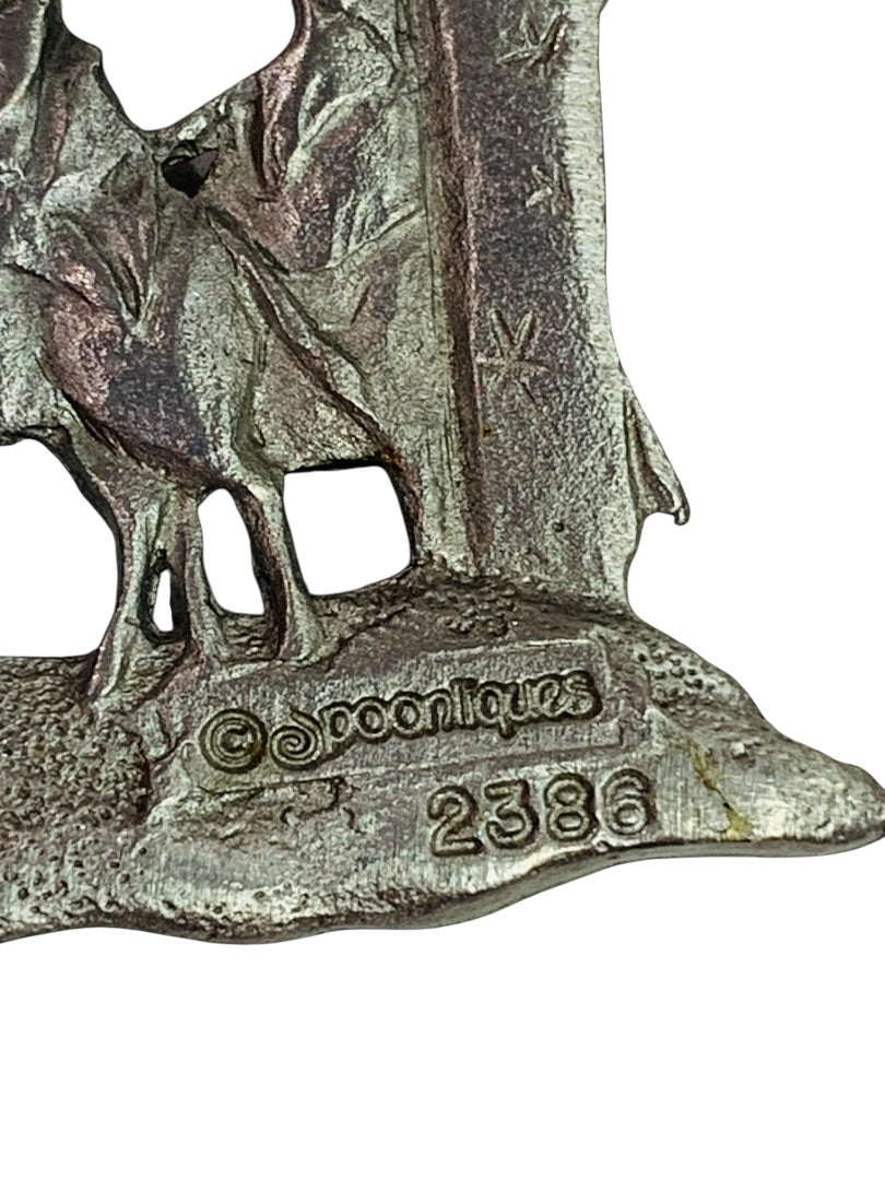 Spoontiques Pewter Three Wise Men Ornament Crystal 3.2" #2386 Suncatcher