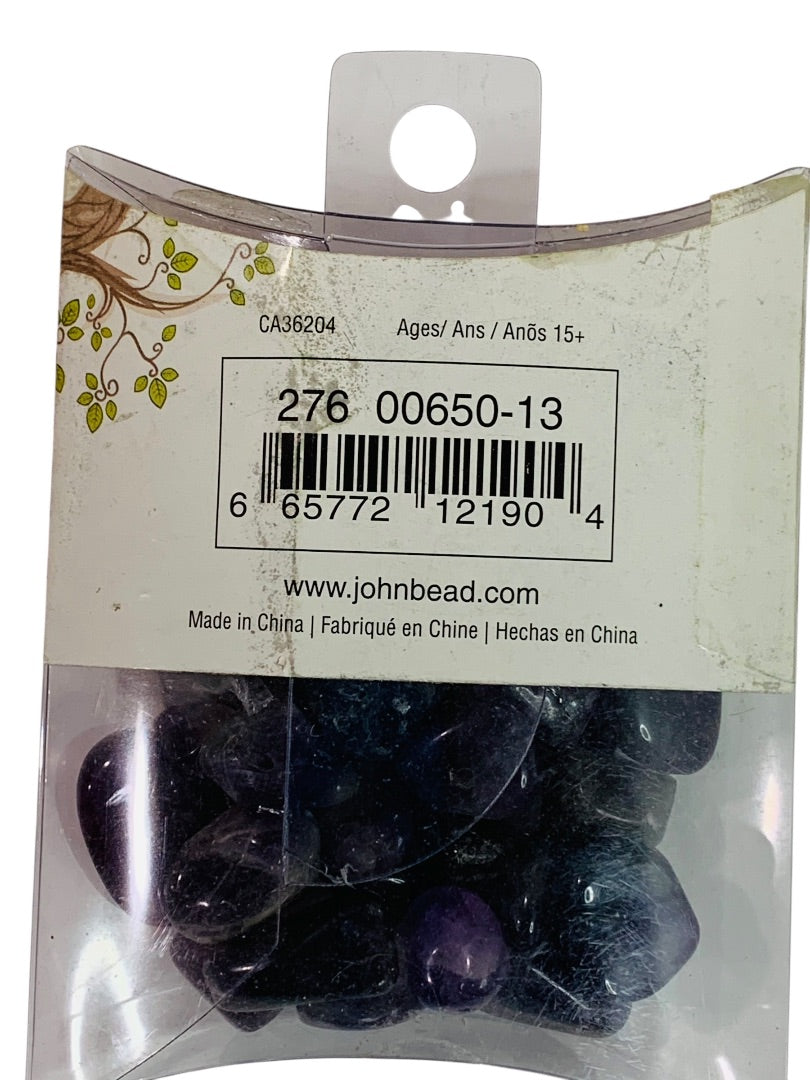 Earths Jewels 3 Packs Beads Amethyst Tiger Eye Turquoise Jewelry Making