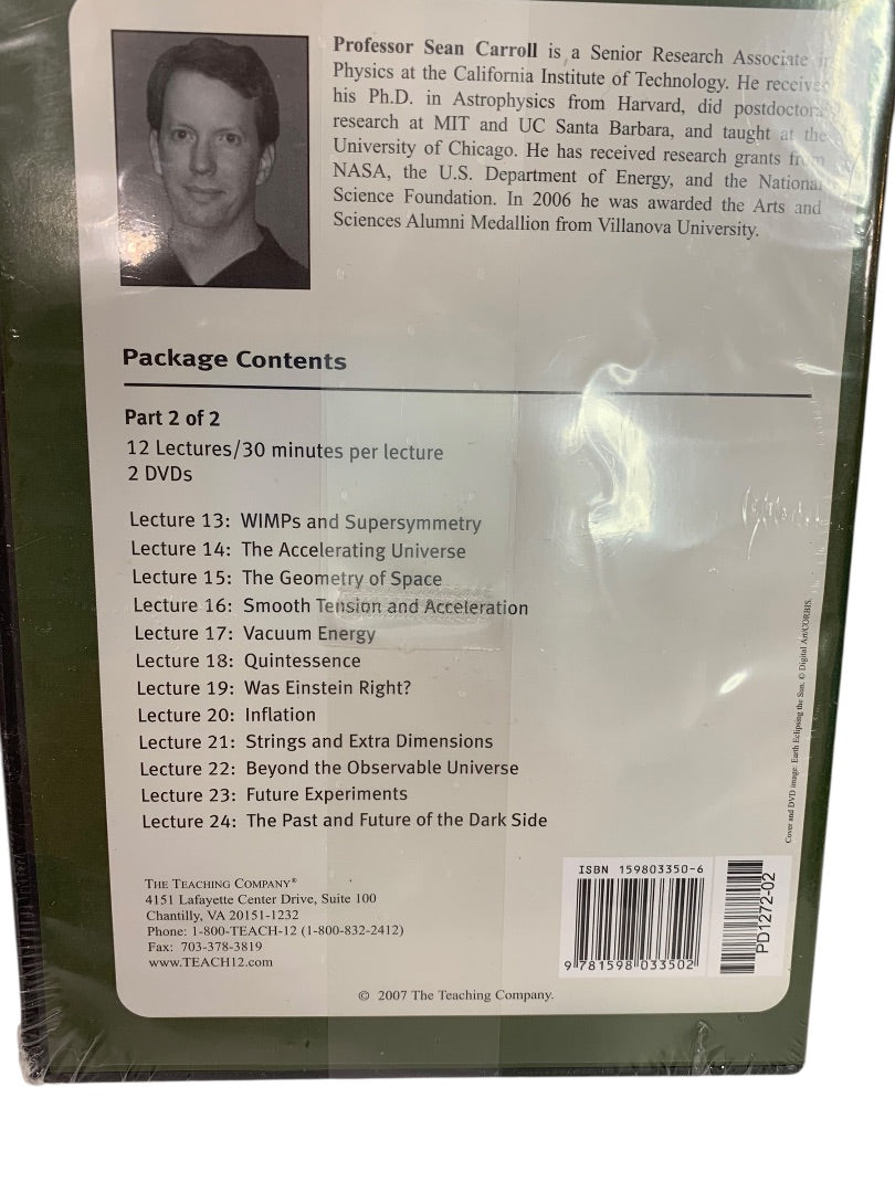 The Great Courses DVD Set Science & Mathematic Dark Matter, Dark Energy Sealed