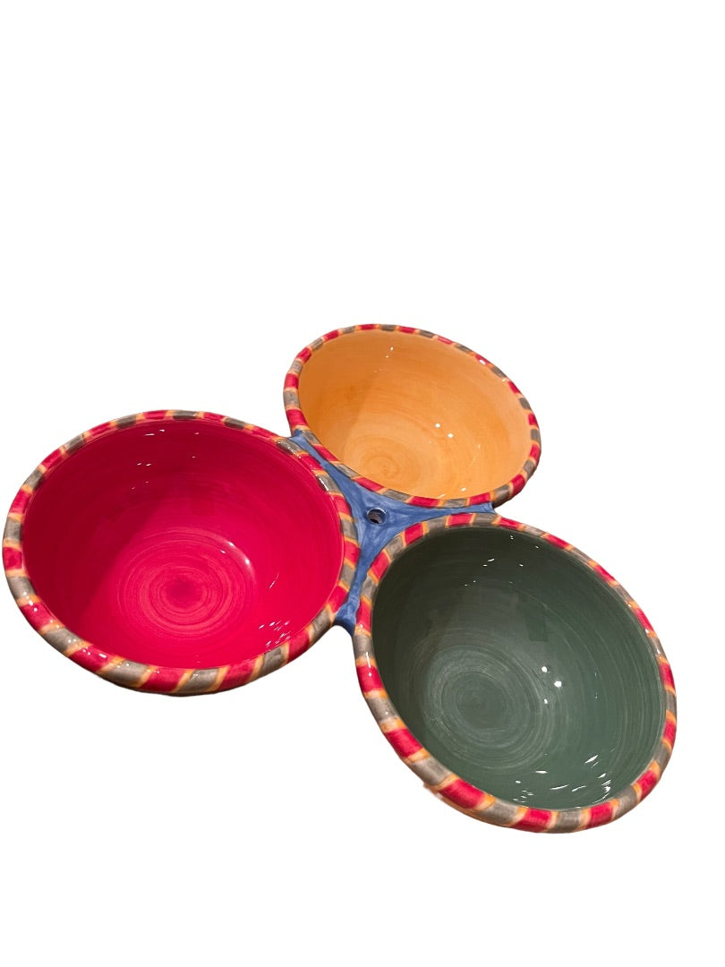 Christmastime in the City Chuck Fischer Sango 3 Part Serving Set Item # 2311-201