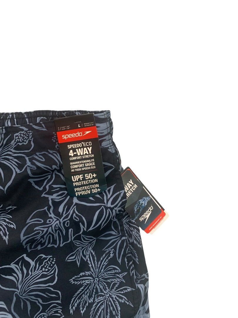 Large Speedo Mens New Tropical Monument Swim Trunks Lined