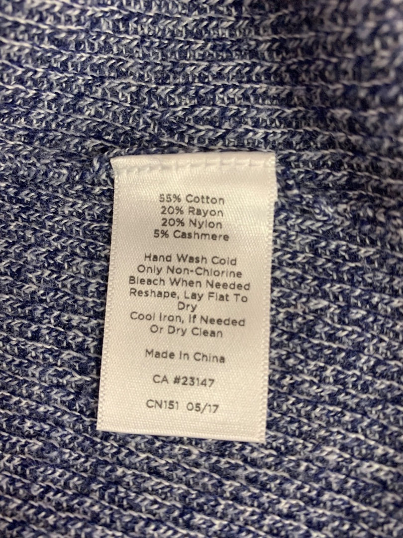 Petite Talbots Marled Knit Cashmere Blend Womens Tunic Sweater