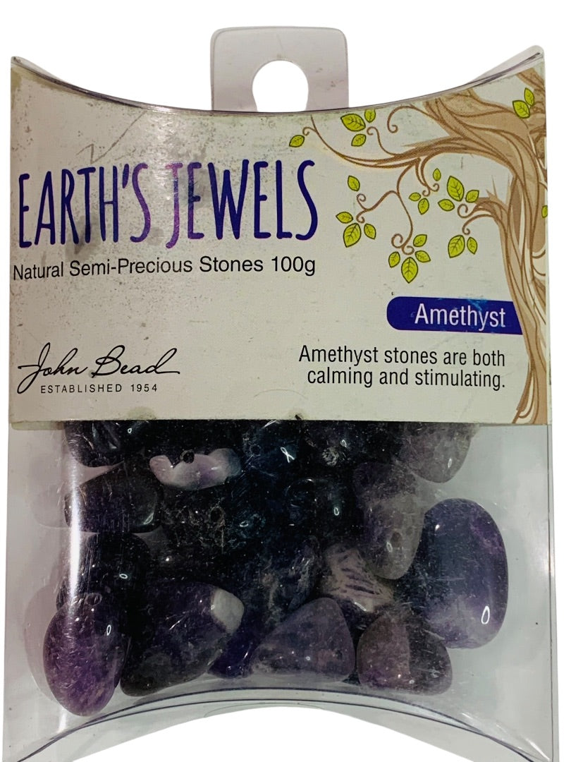 Earths Jewels 3 Packs Beads Amethyst Tiger Eye Turquoise Jewelry Making