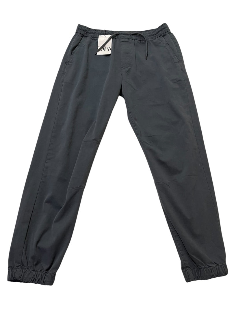 Large Zara Elastic Drawstring Mens Pants Pull On Joggers New