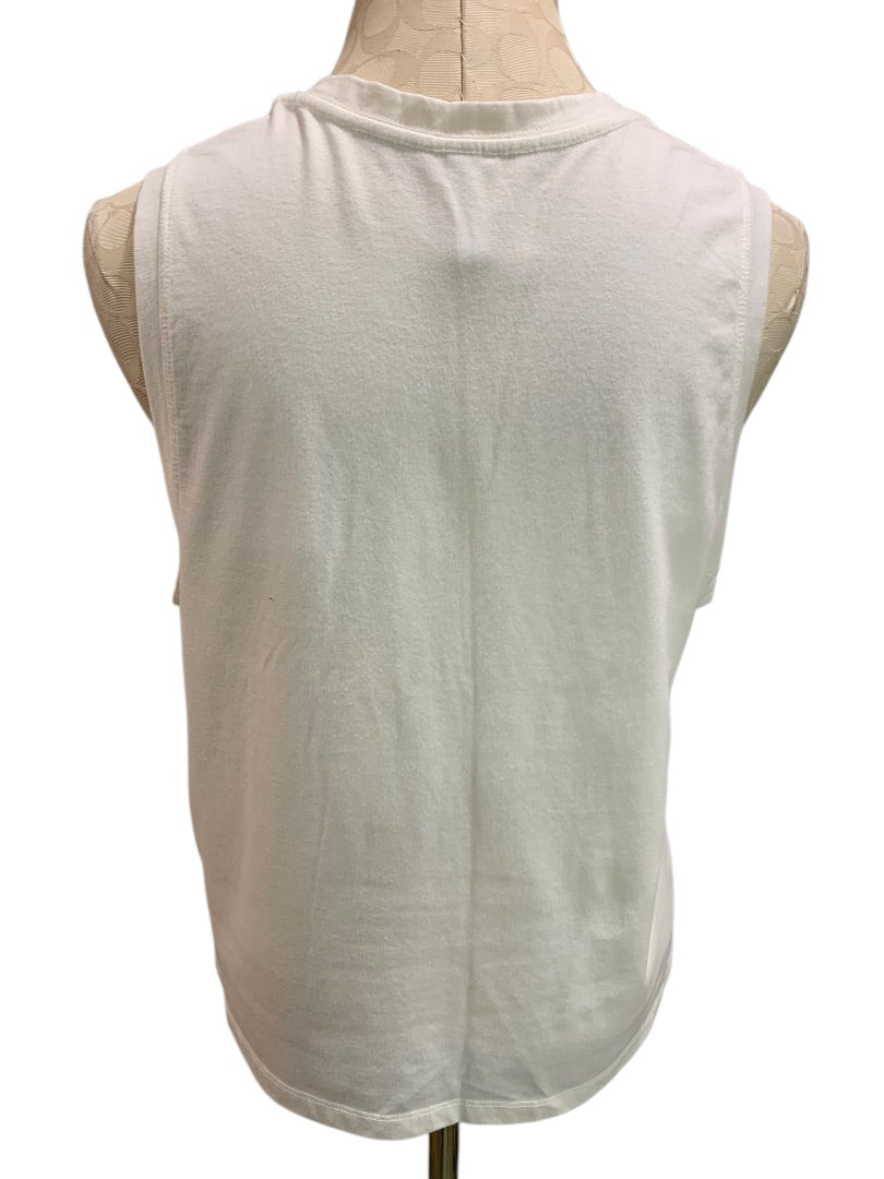 Small Fabletics Womens White Tank Top Shirt "Be Kind"