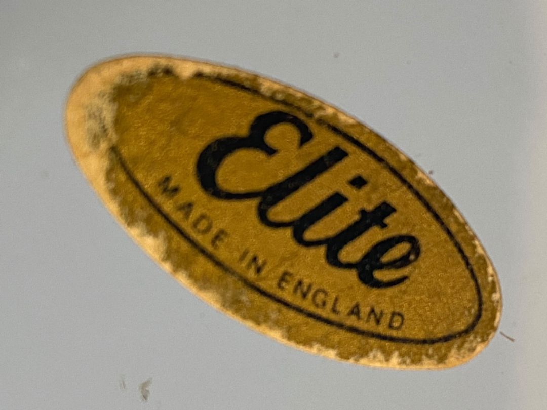 Vintage Elite Trinket Bar Tray Made in England Yellow Water Lily 7.5" x 6"