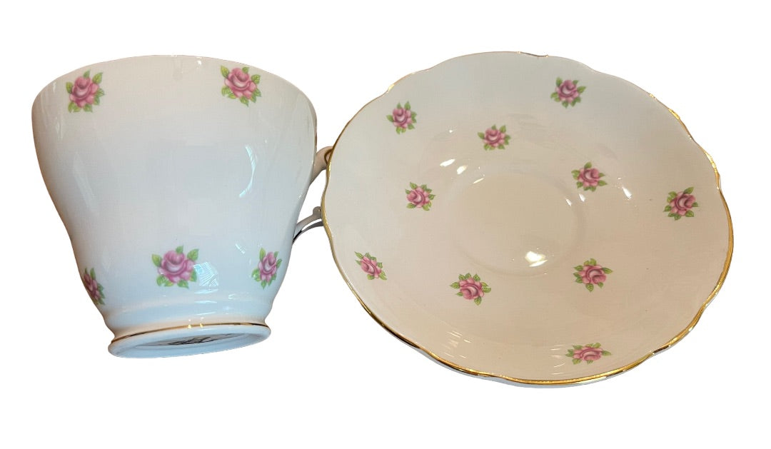 Vintage Regency English Bone China Cup Saucer Made in England