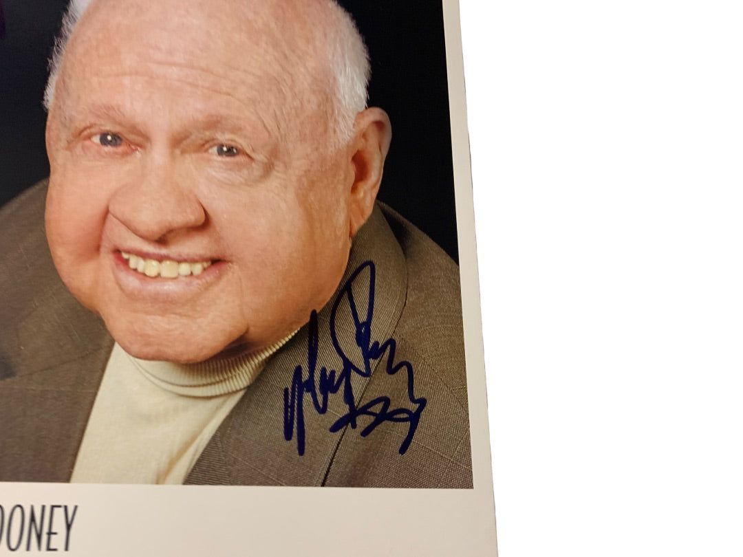 Signed Mickey Rooney 8x10 Headshot Promo Personalized Autograph
