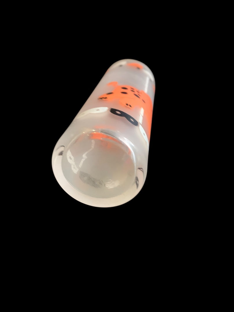 1950s Libbey Elephant Carousel Merry-Go-Round Cooler Glass 7 Inch Frosted