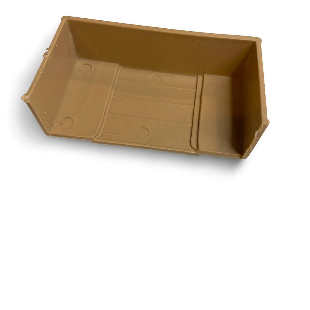 1950s Miniature Dollhouse Tan Plastic Dining Room Buffet Cabinet 1:24 Scale