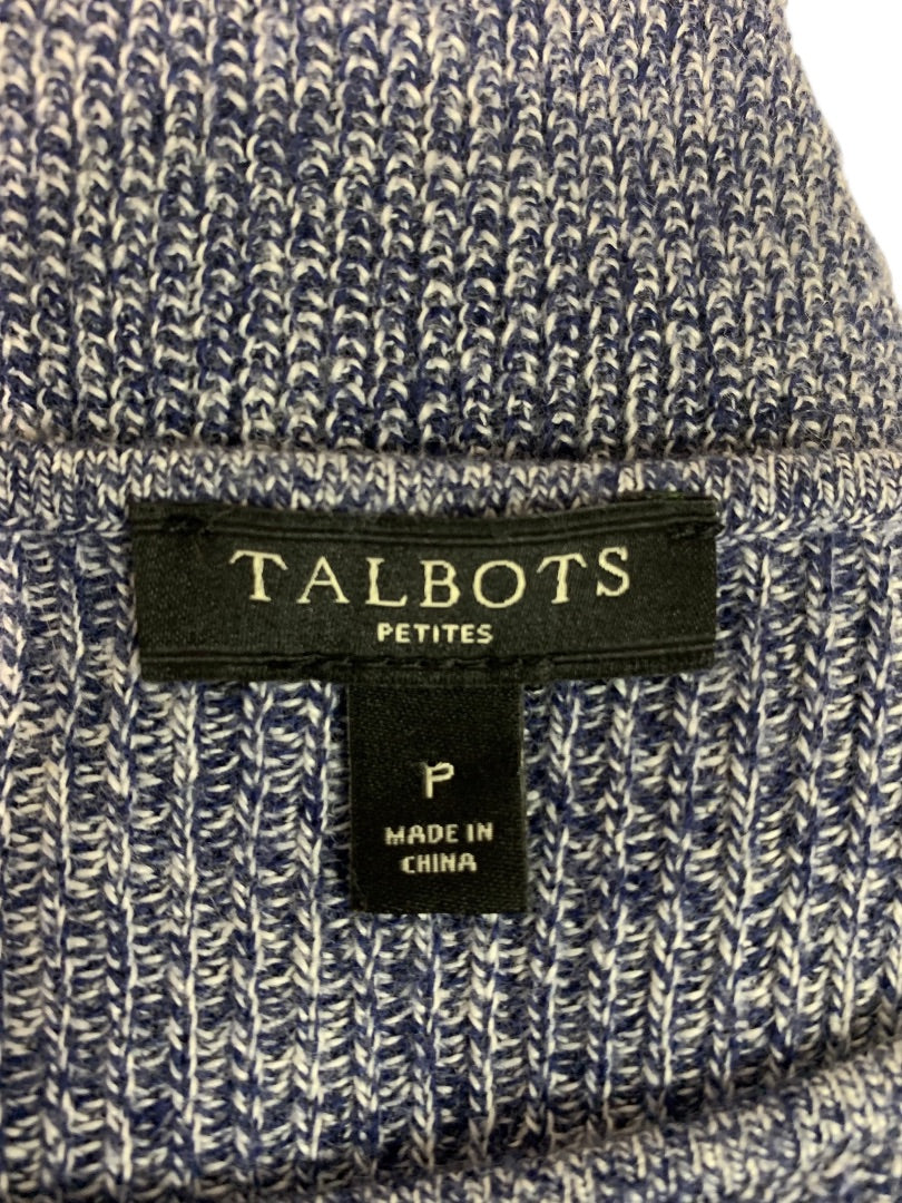 Petite Talbots Marled Knit Cashmere Blend Womens Tunic Sweater