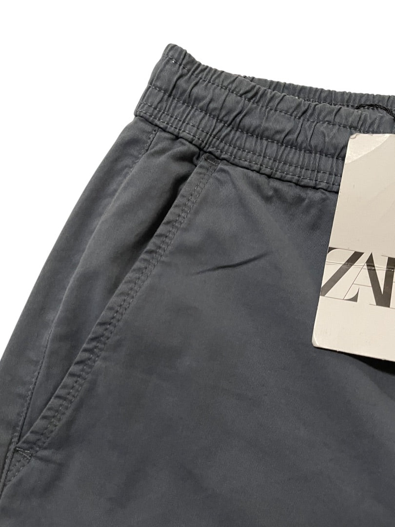 Large Zara Elastic Drawstring Mens Pants Pull On Joggers New