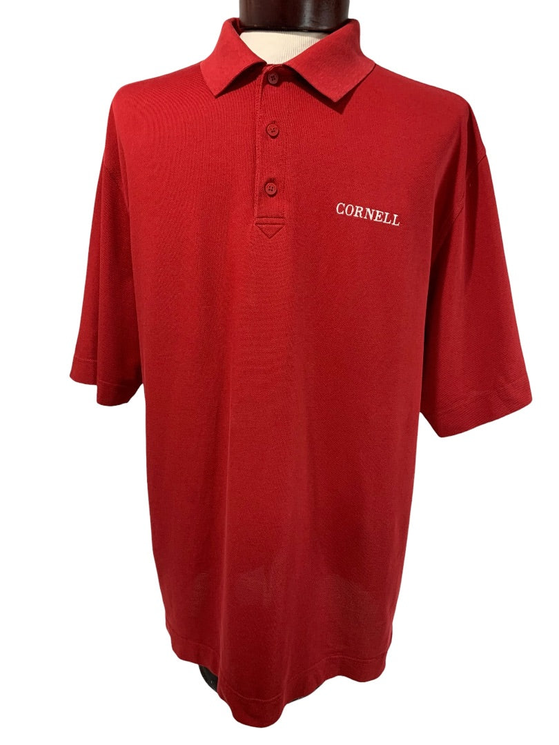 XL Cutter & Buck Mens Cornell Red Polo Golf Shirt Short Sleeve
