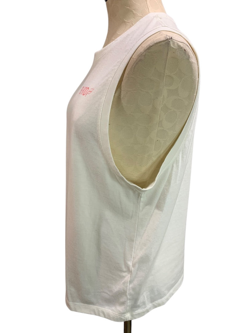 Small Fabletics Womens White Tank Top Shirt "Be Kind"