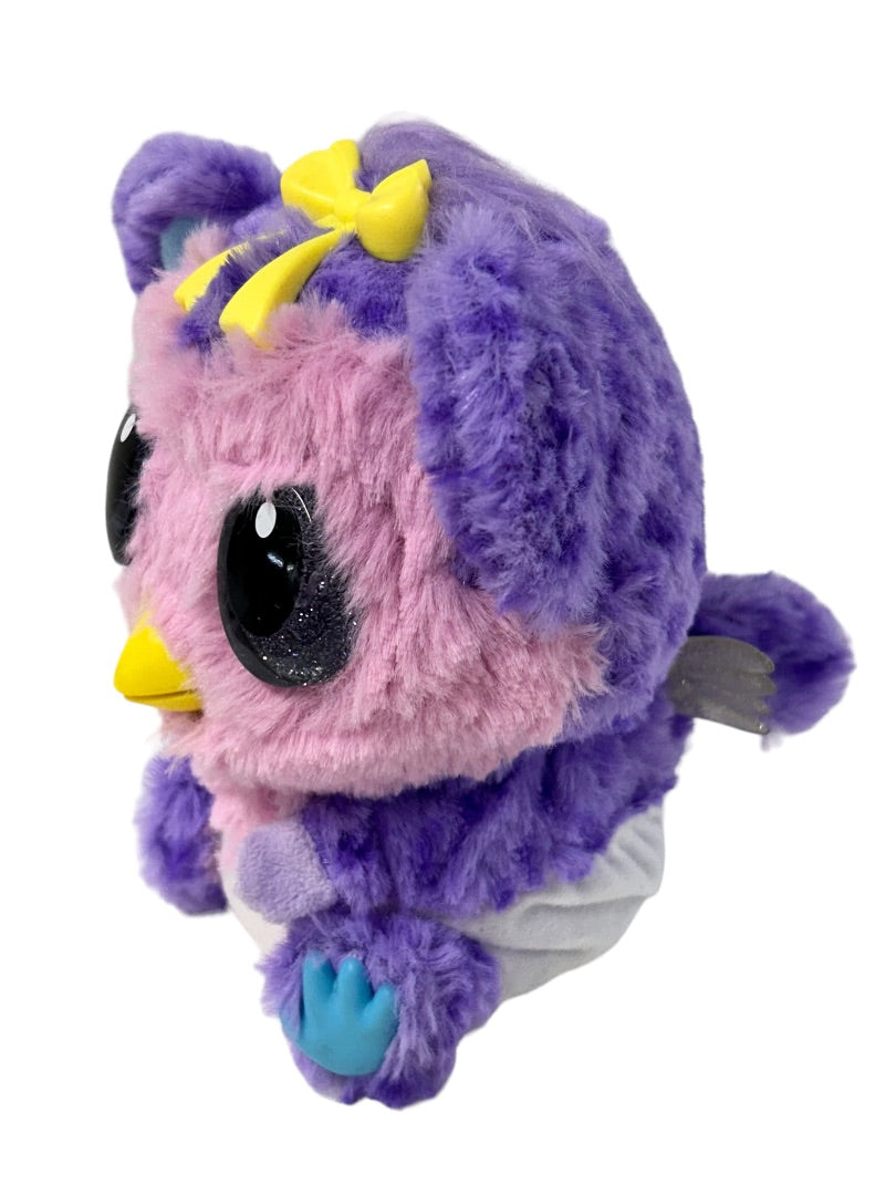 Hatchimals Baby Puffatoo 80823AWS Purple Pink Winged Bird Tested 5.5"