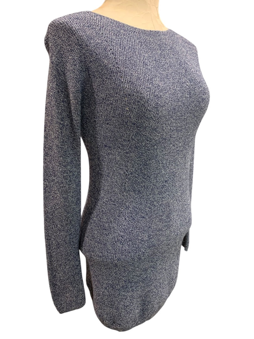 Petite Talbots Marled Knit Cashmere Blend Womens Tunic Sweater
