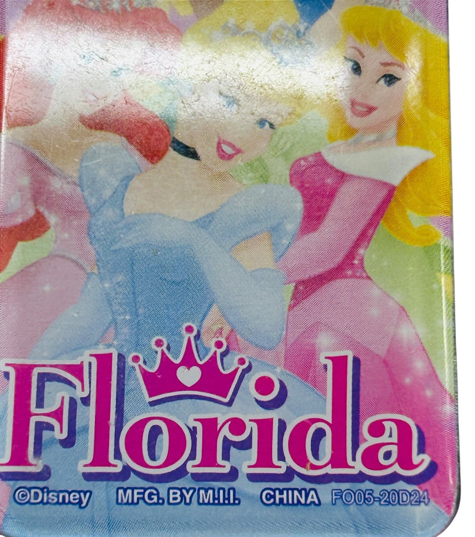 Disney Princess Acrylic Keychain Key Ring 3.75" Pink