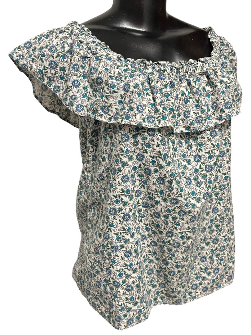 XXS J. Crew Tiered Ruffled Lined Floral Mini Skirt AY478