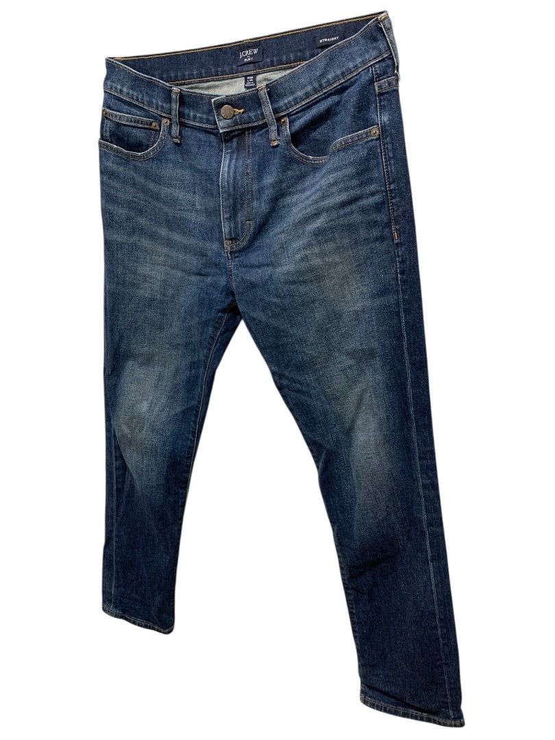 30 x 30 J.Crew Mens Straight Fit Flex Jeans Denim AZ851