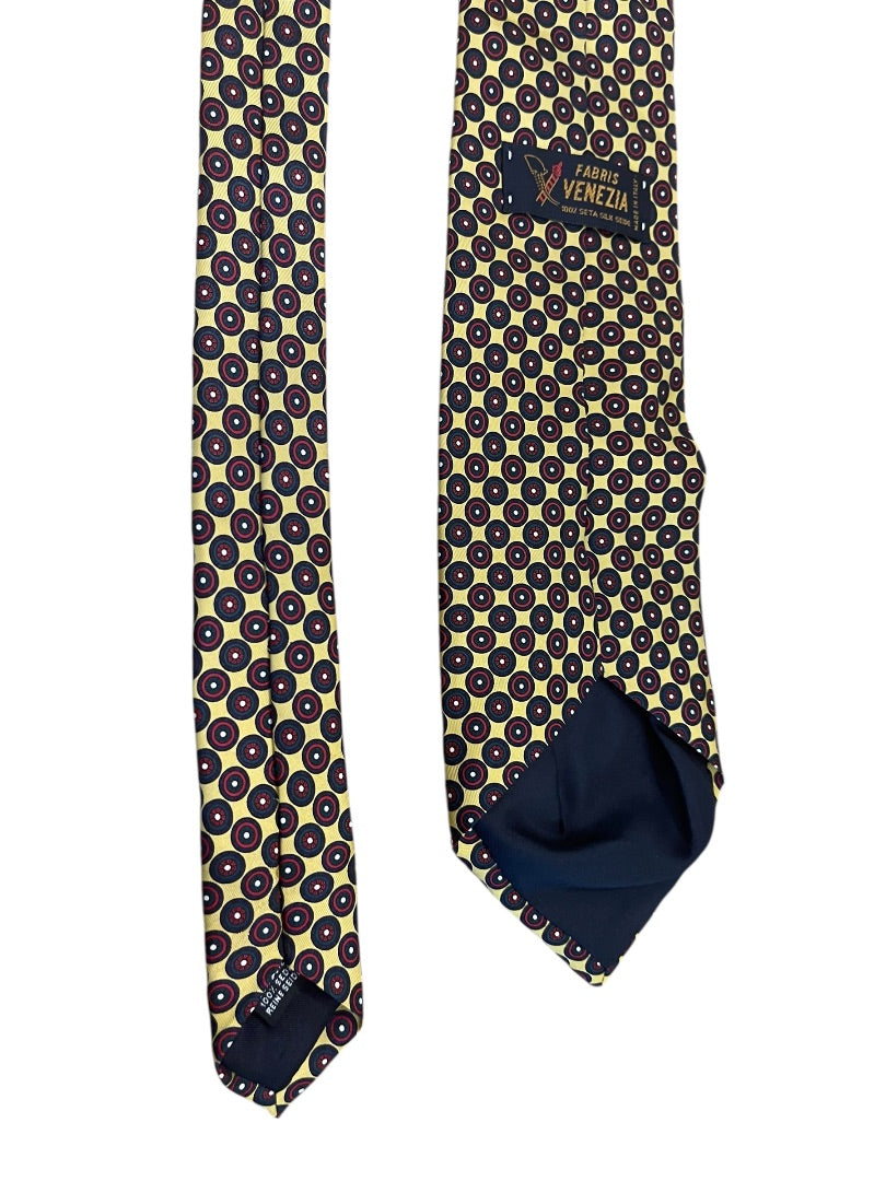100% Silk Fabris Venezia Made in Italy Mens Tie 58 Inch