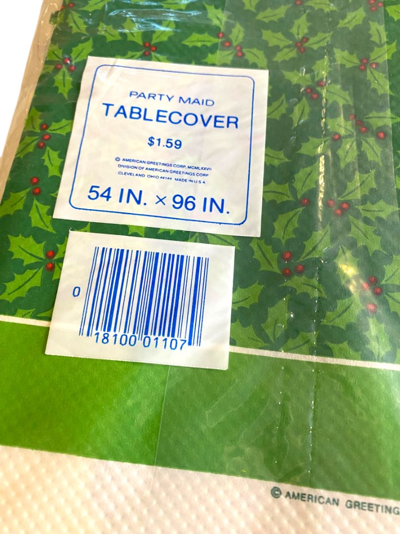 Vintage American Greetings Tablecovers Paper 54" x 96" Set of 2 Holly Hobbie New