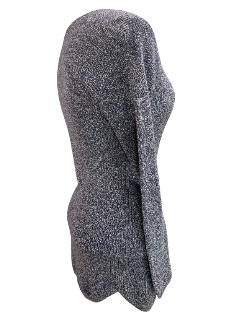 Petite Talbots Marled Knit Cashmere Blend Womens Tunic Sweater
