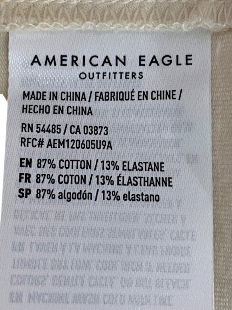 Small American Eagle Knit Pullover Sundress Ivory Spaghetti Strap