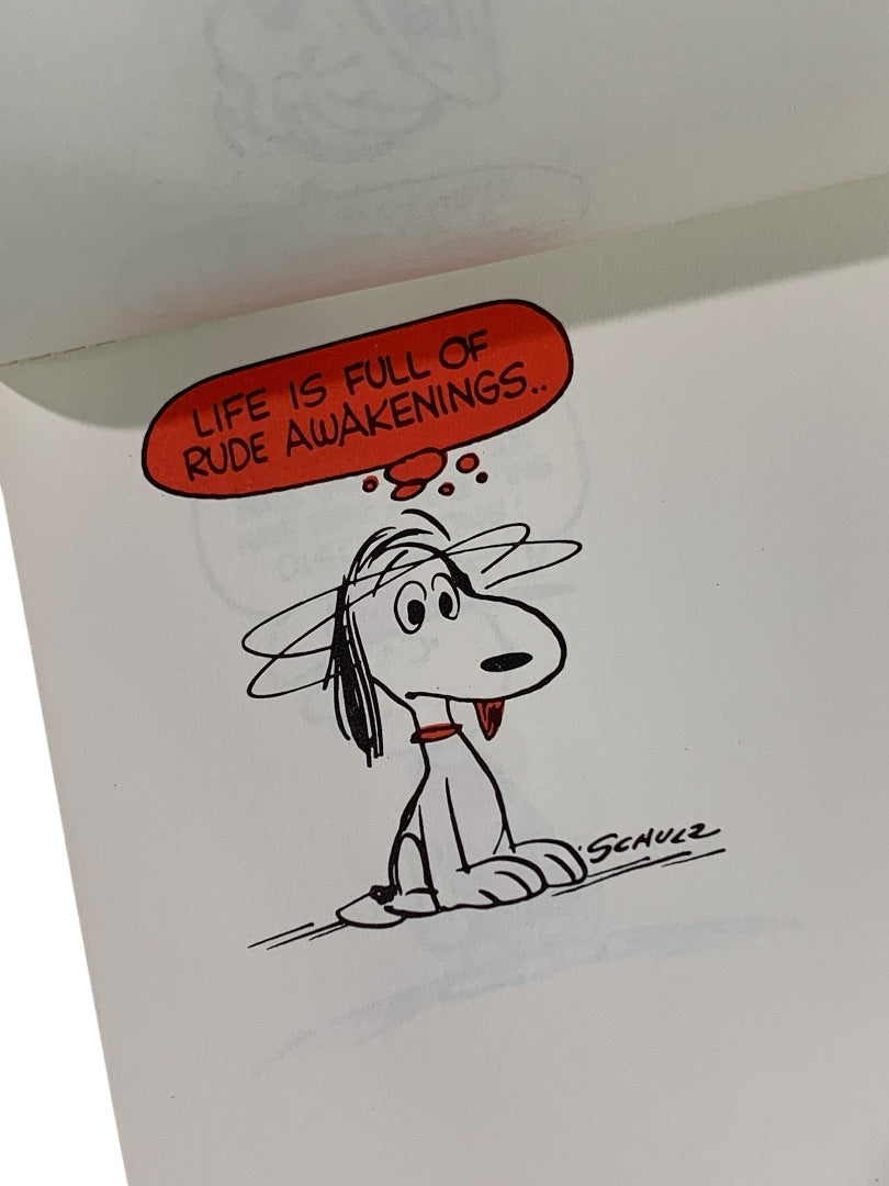 Vintage Hallmark Peanuts Memo Pad Snoopy Charlie Brown More