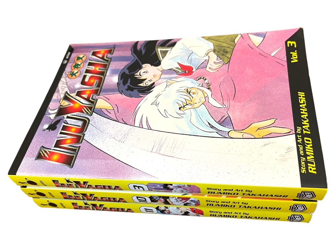 Set of 3 Inu Yagha Rumiko Takahashi Viz Paperback Manga