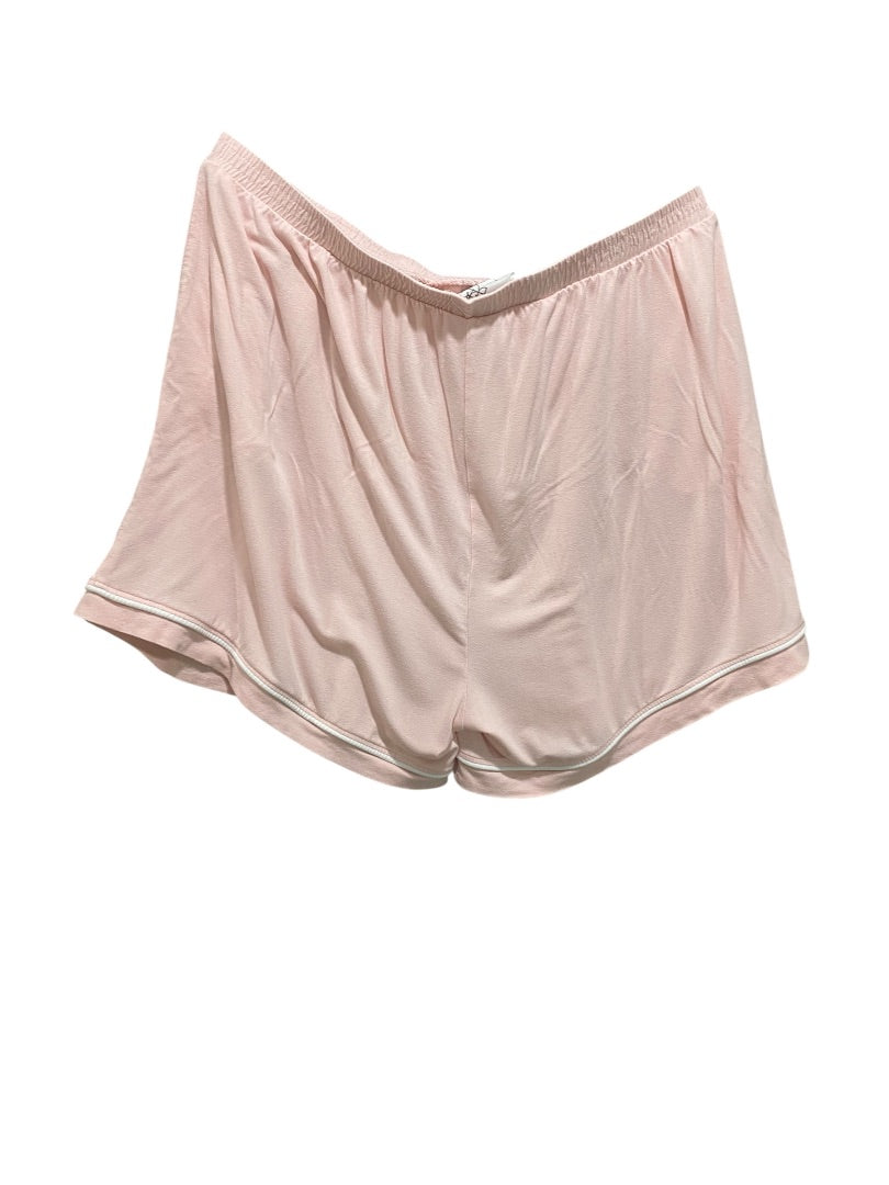 Large Serra Womens Pink 2 Piece Cooling Pajamas Shorts Tshirt Pockets