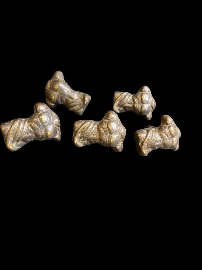 Set of 5 Bronze Male Torso Drawer Pull Knobs 45mm 1.7"
