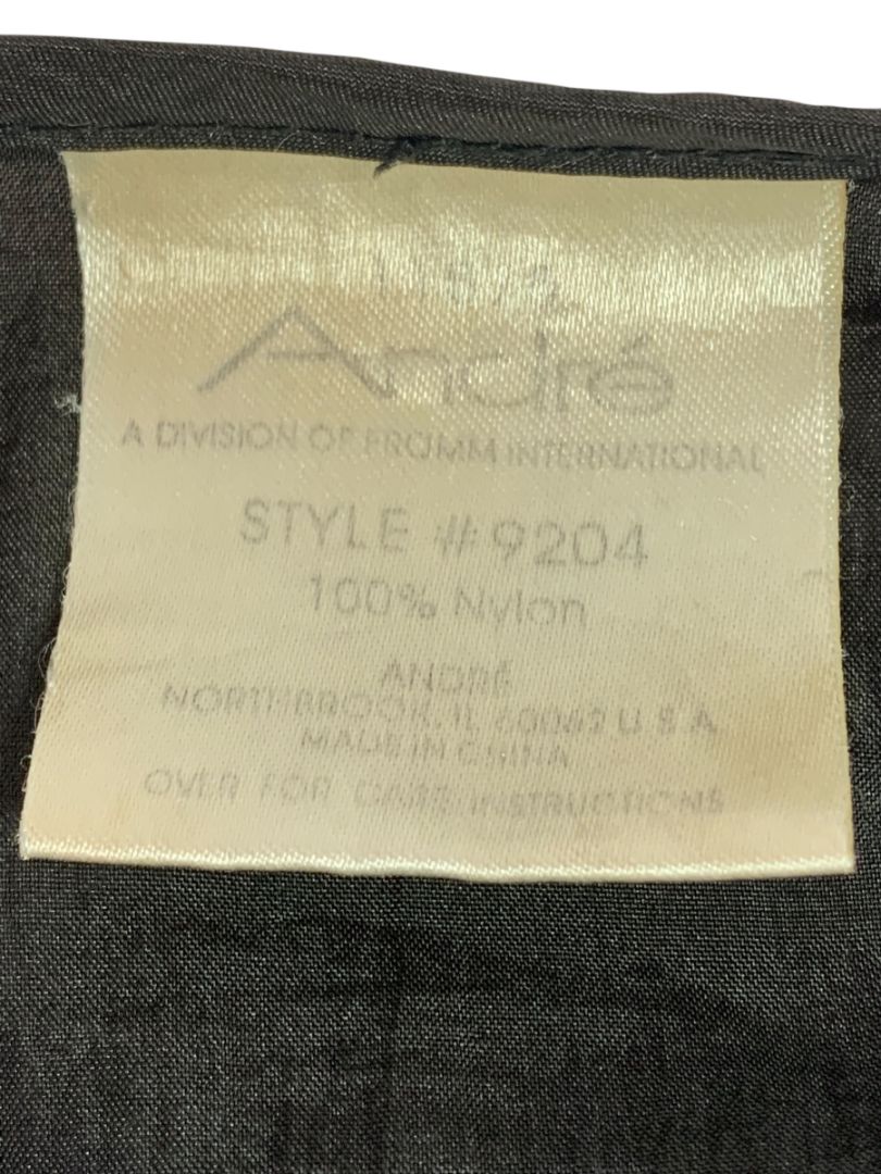 One Size Andre Hair Styling Smocck for Clients Button Up Black Style 9204