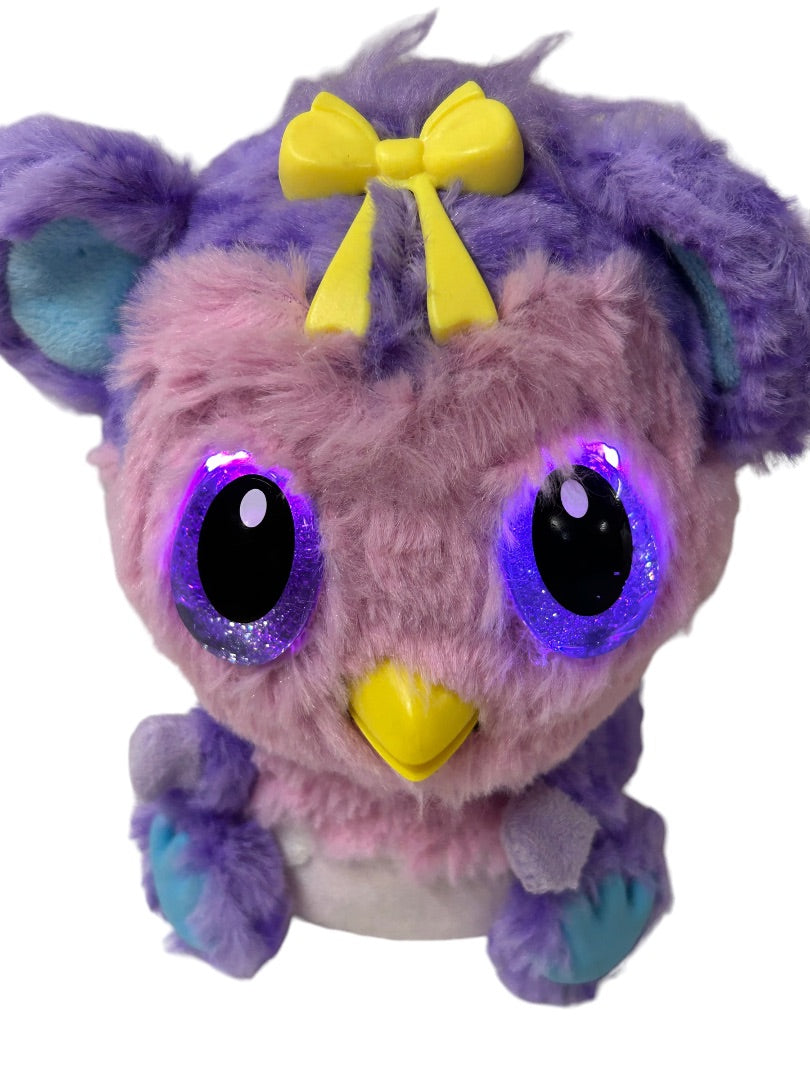 Hatchimals Baby Puffatoo 80823AWS Purple Pink Winged Bird Tested 5.5"