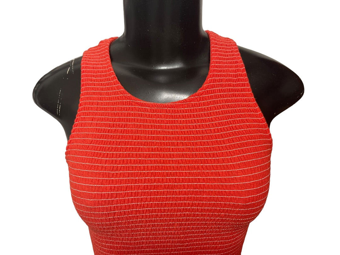 XS Nation Anthropologie Smocked Sleeveless Womens Top New Christine Tank