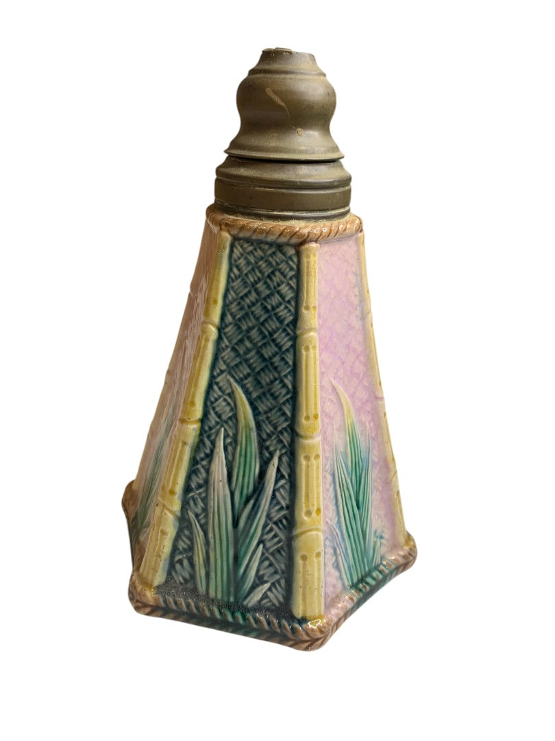 Antique Griffin Smith Hill Etruscan Majolica Salvage Pitcher Missing Handle