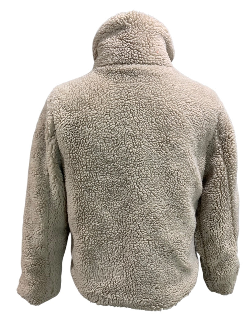 XS Old Navy Womens Tan Teddy Bear Fleece Jacket Full Zip