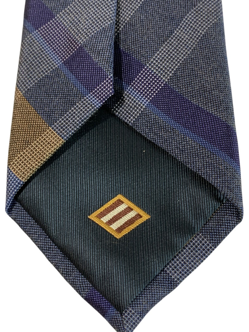 Joseph Abboud Mens Vintage Plaid Tie Necktie Silk 60 Inch