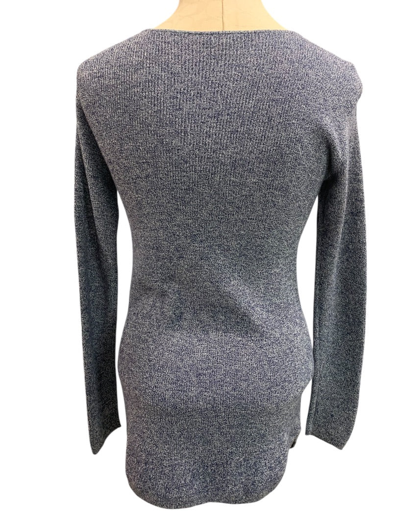 Petite Talbots Marled Knit Cashmere Blend Womens Tunic Sweater